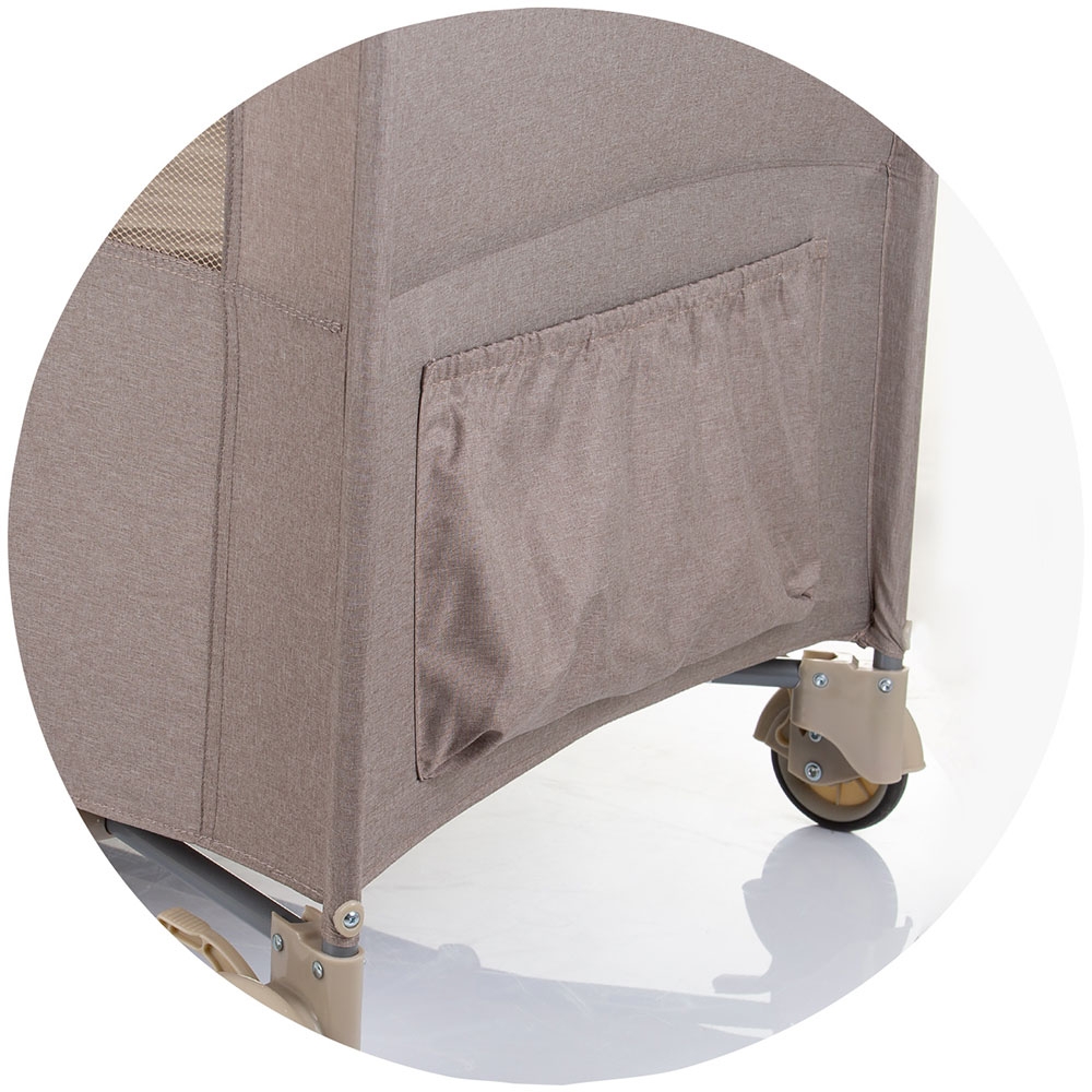 Pătuț pliabil Chipolino Relax Macadamia Linen - imagine 5