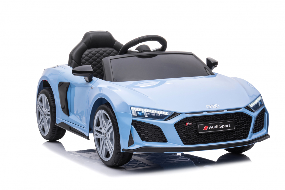 Masinuta Electrica Audi R8 Copii 12V Blue-Grey - imagine 2