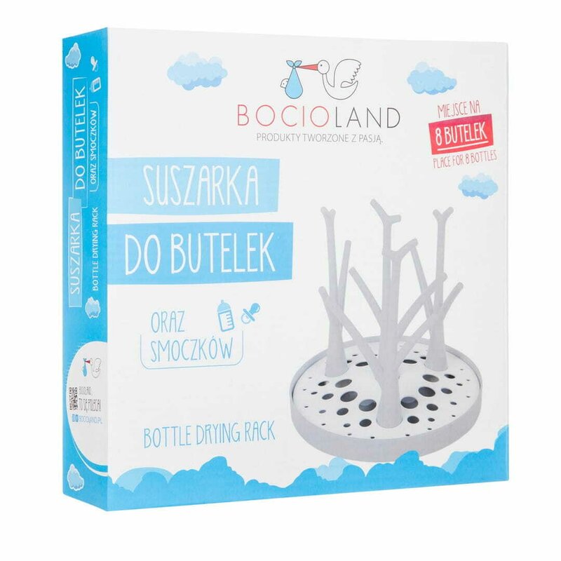 Uscator Bocioland Biberoane, 22x26 cm, Alb