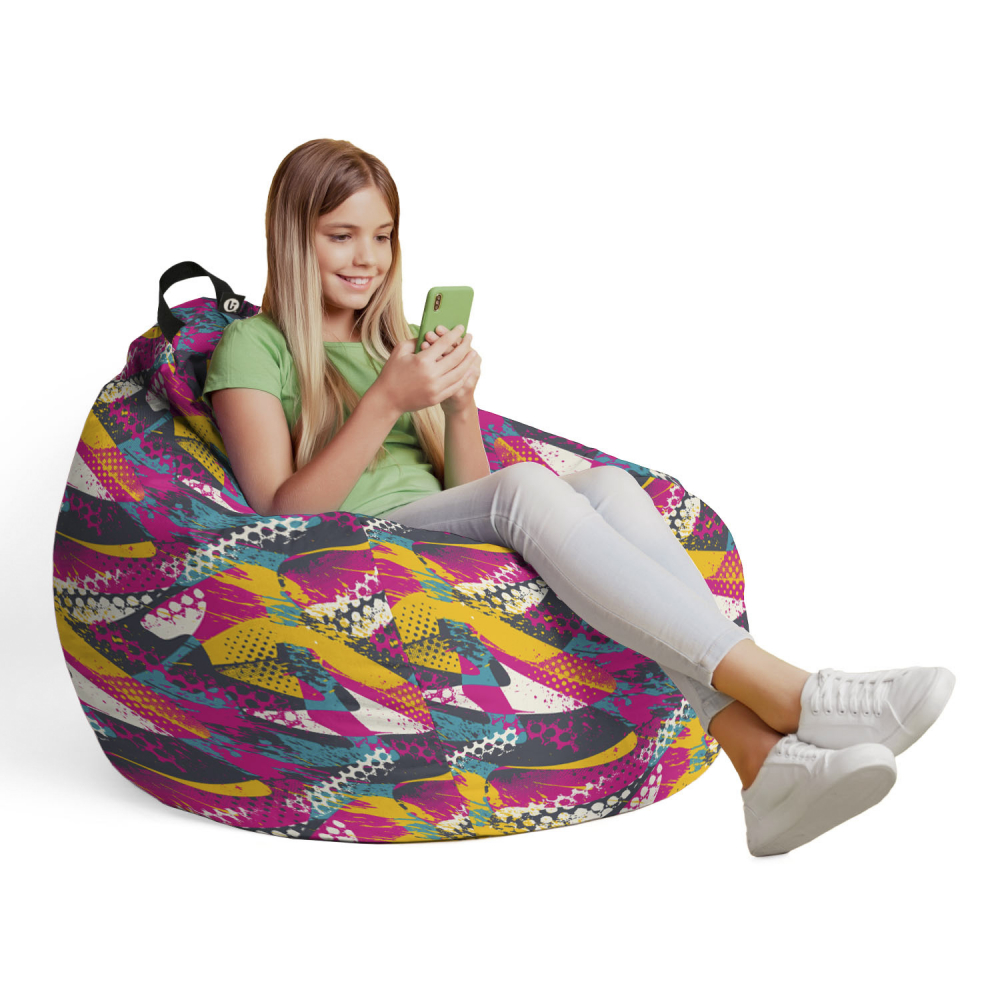 Husa Bean Bag Para L, Graffiti Abstract, Updeco - imagine 4