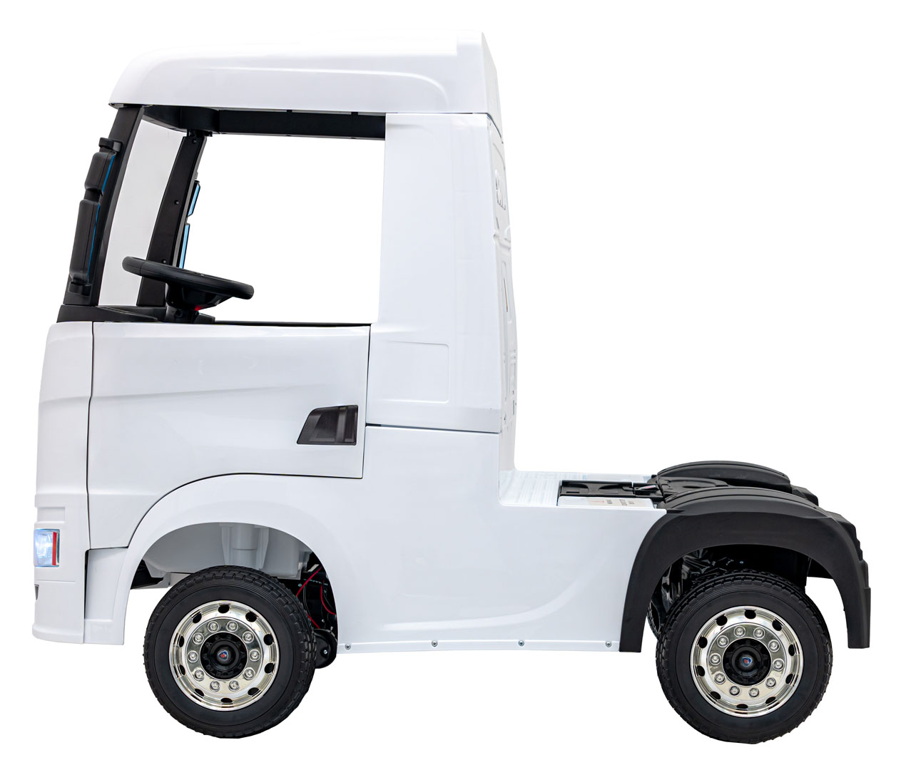 Camion electric pentru copii 1-5 ani Scania R-SERIA 4x4 140W (HL698) Alb - Autokids.ro - imagine 5