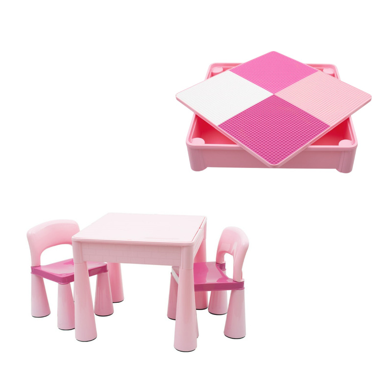 Set Masă Scaune New Baby Pink 3-in-1
