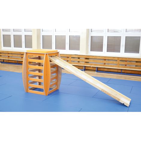 Cub Gimnastică Moje Bambino, Lemn și Saltea PVC - imagine 3