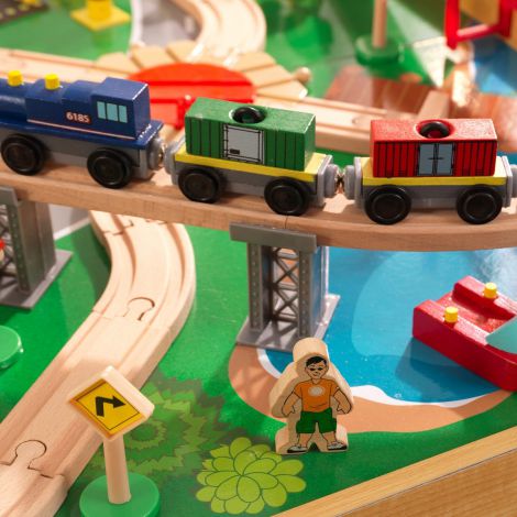 Kidkraft Adventure Town Railway - Masuta Tren - imagine 5