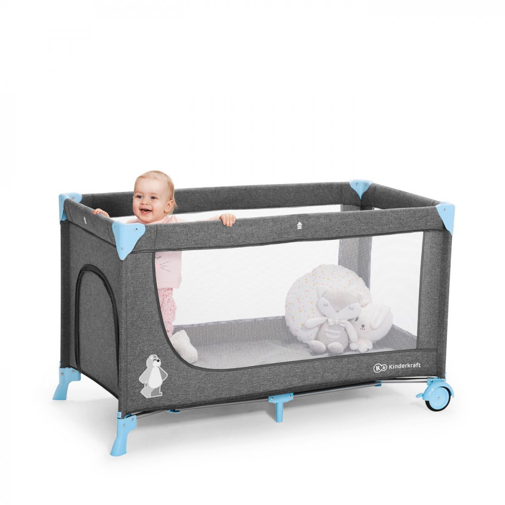 Patut Travel Kinderkraft Joy Blue | Pliare Rapidă - imagine 6
