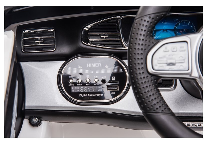 Masinuta Electrica Mercedes GLE450 12V, Alb, 2.4GHz - imagine 7