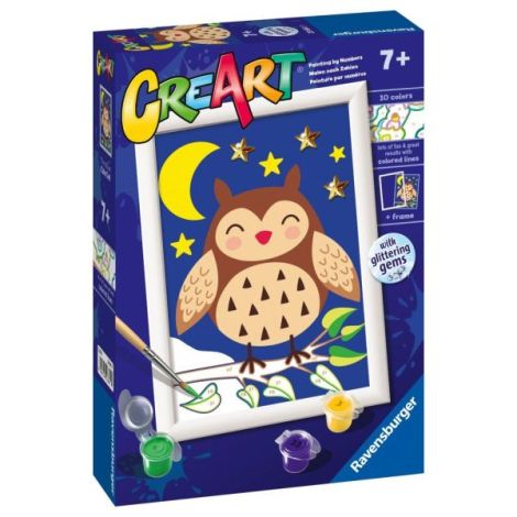 Kit Pictura pe Numere Bufniță Ravensburger - imagine 3