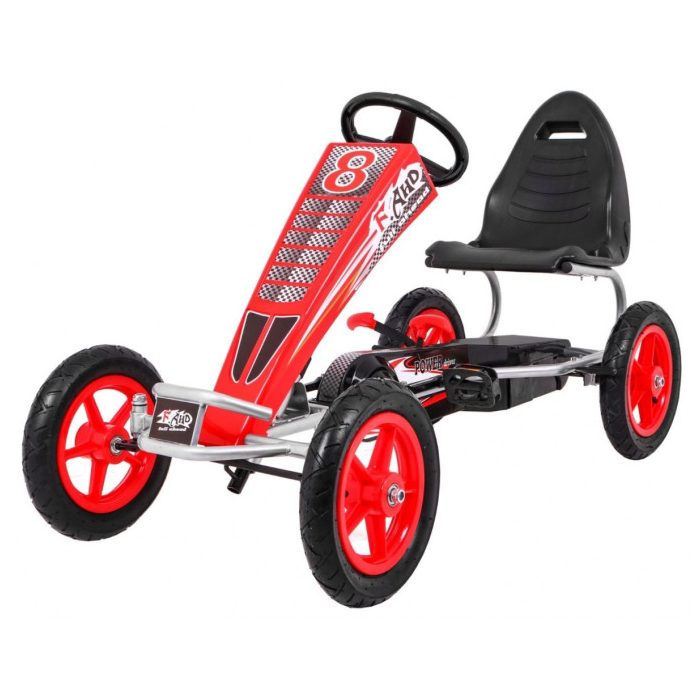 Kart cu Pedale FULL Ahead AIR Rosu | Autokids.ro