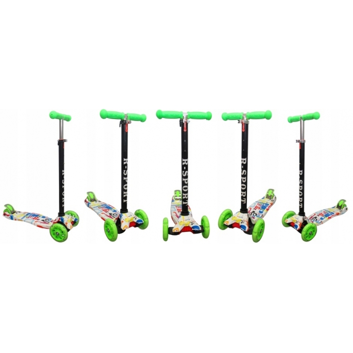 Trotineta R-Sport H2 Verde | Crește cu Copilul - imagine 4