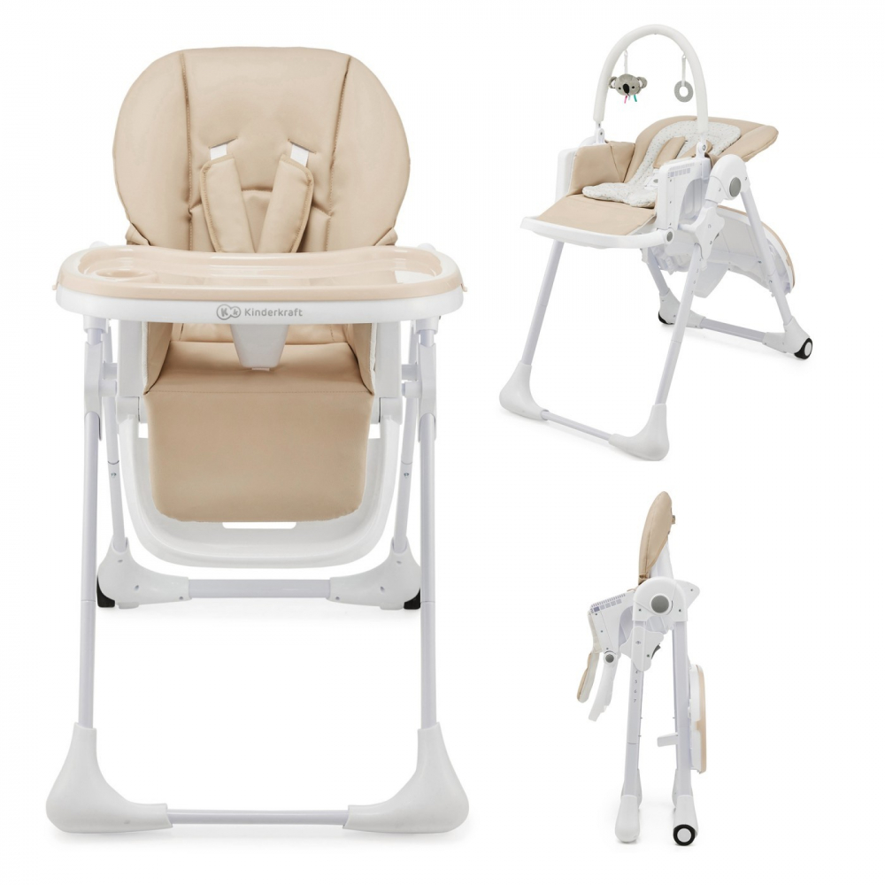 Scaun Kinderkraft Tummie 2in1 Pliabil Beige