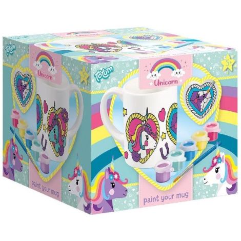Set Creativ Totum: Cană Unicorn de Pictat