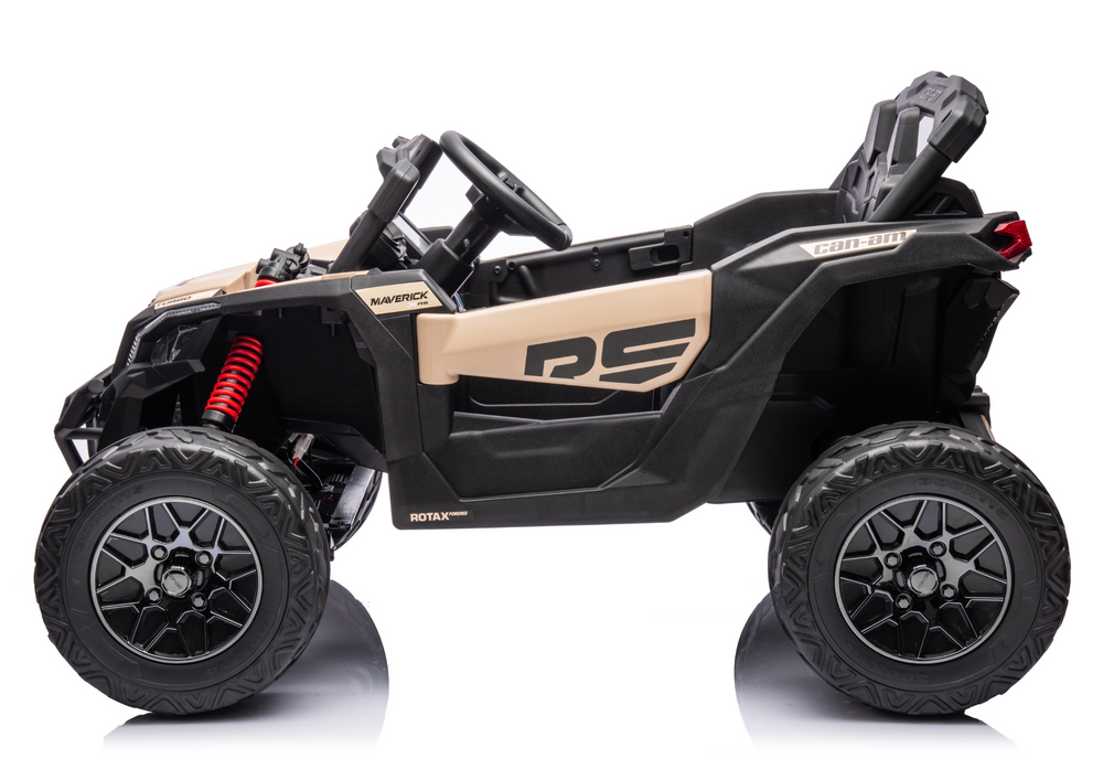 Masinuta Can Am UTV Electrica Leantoys - Kaki - imagine 5