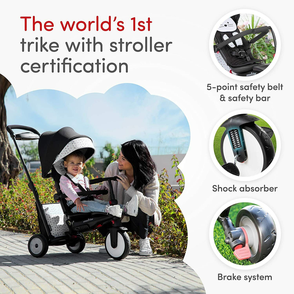 Smart Trike STR5 Bunny 7in1 Pliabilă cu Frână - imagine 5