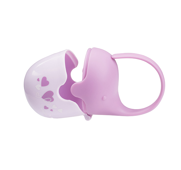 Cutie Suzetă Elefant Roz Babyono | Igienă Maximă - imagine 3