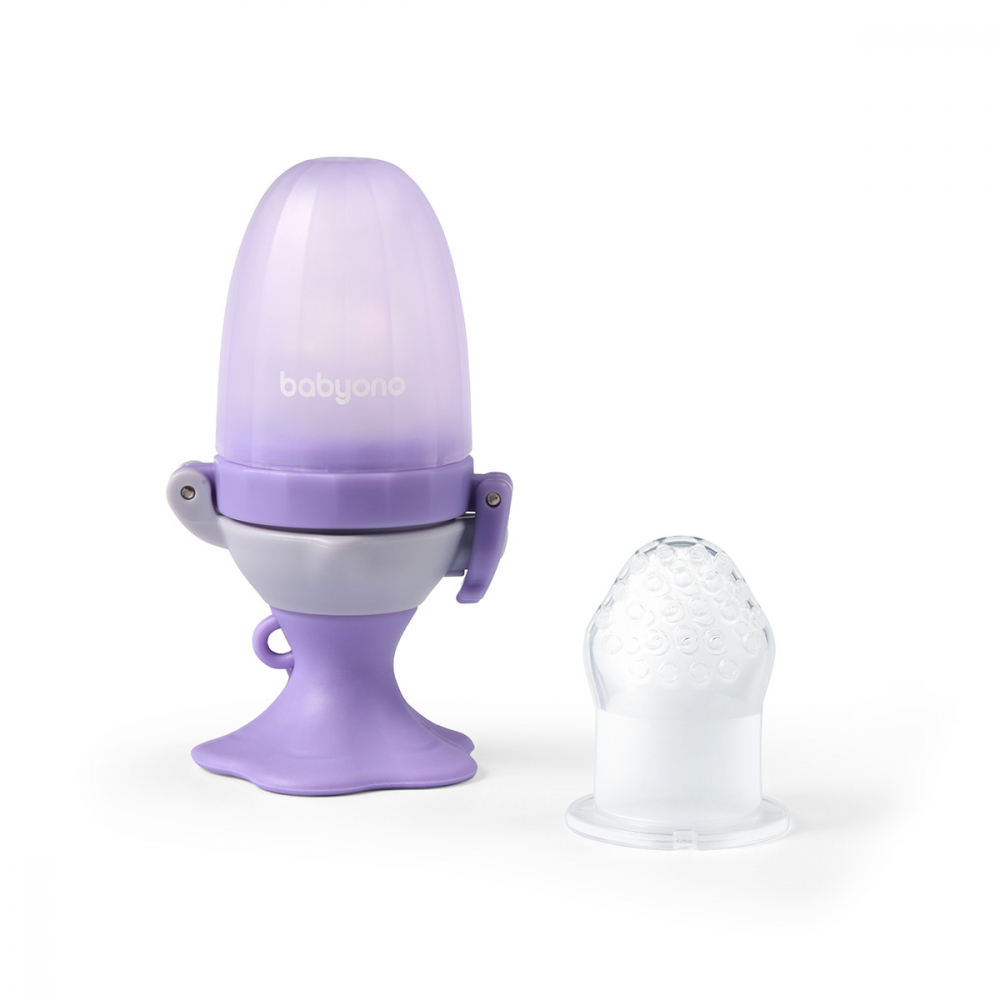 Dispozitiv hranire Babyono cu rasucire floare mov - imagine 6