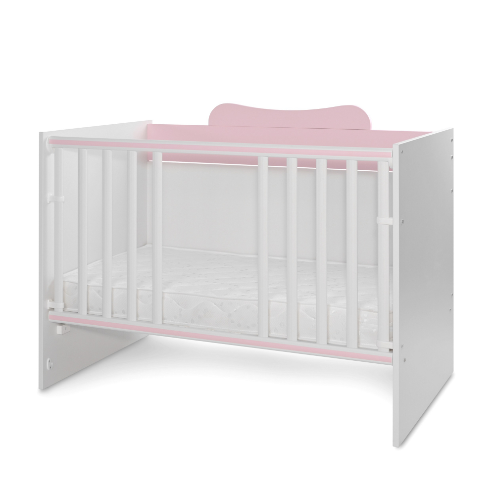 Patut Modular Lorelli Multi, 5 Configuratii, Alb-Roz