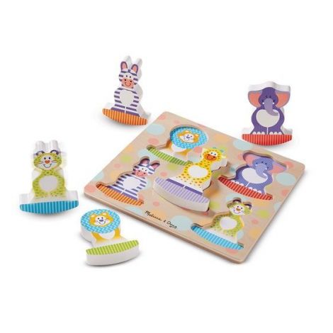 Puzzle Safari Balance Melissa & Doug, Lemn