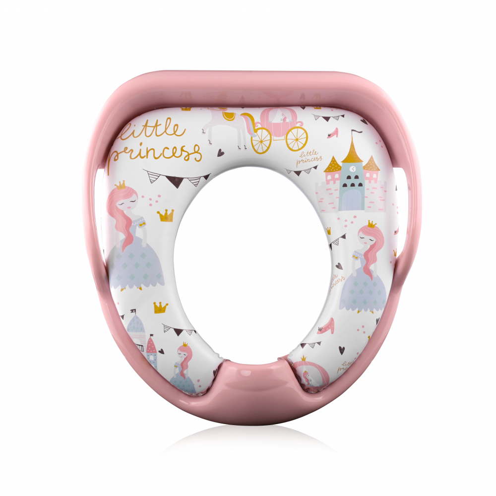 Reductor Toaleta Lorelli Pink Princess cu Manere