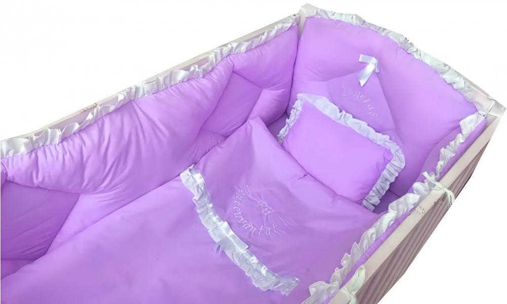 Set Lenjerie Patut Bebelusi Deseda, 7 Piese, 120x60 cm