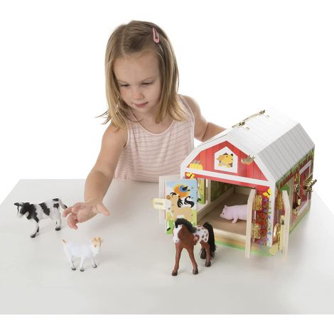 Jucarie Educativa Ferma cu Incuietori Melissa & Doug - imagine 3