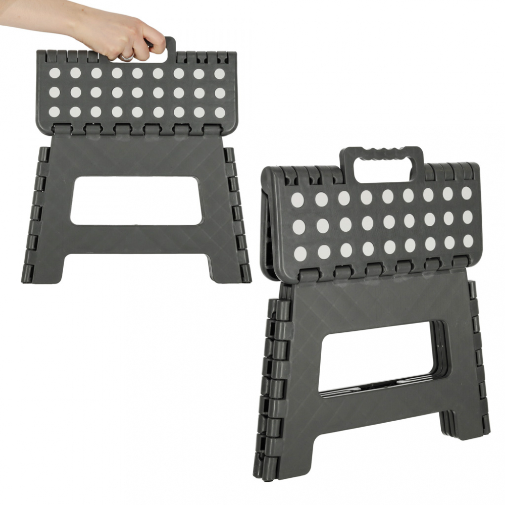 Scaunel Ikonka Pliabil Dark Grey, Plastic Igienic - imagine 4