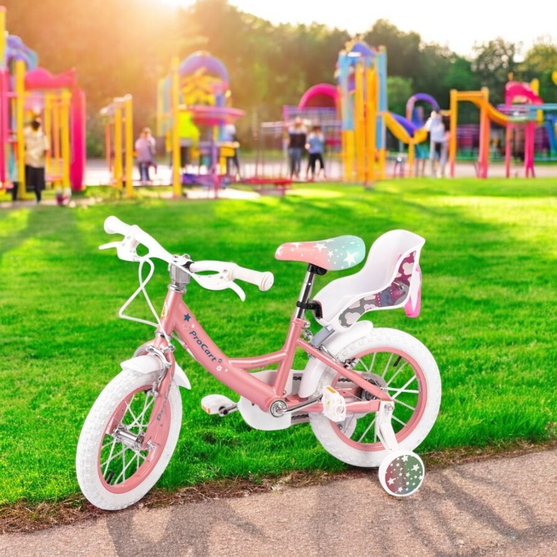 Bicicleta Procart Unicorn 14" Roz Copii
