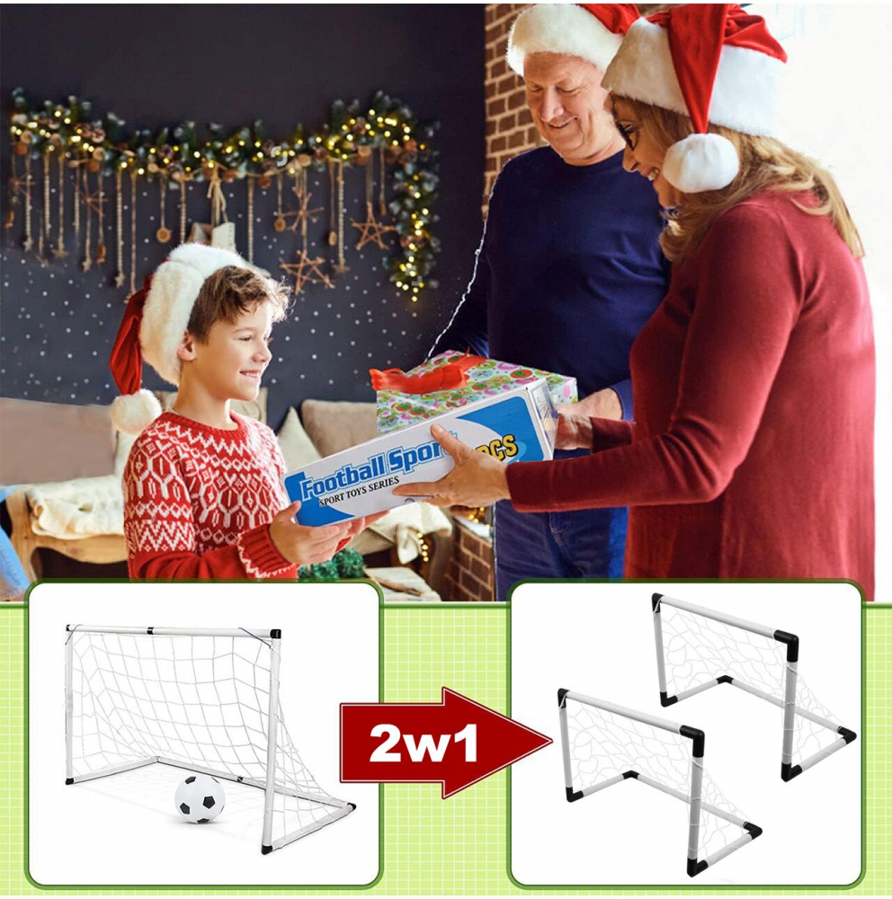 Set 2 Porti Fotbal Malplay cu Minge si Pompa - imagine 3