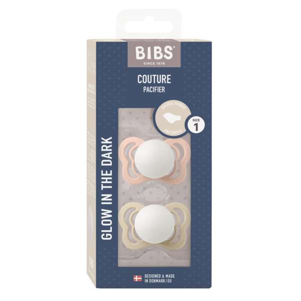 Set 2 Suzete BIBS Couture Glow, 0-6 luni