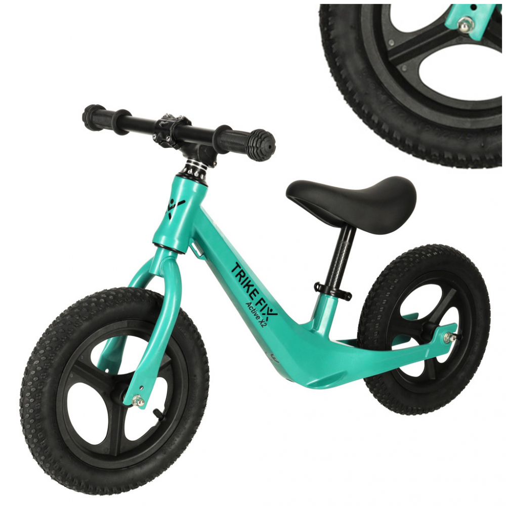 Bicicleta Echilibru Ikonka Trike Fix Active X Green - imagine 8