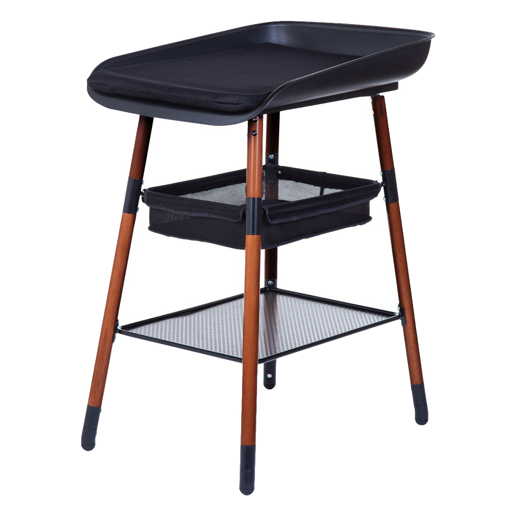 Masa de infasat Childhome Evolux, 4 inaltimi, Nuc/Negru - imagine 7