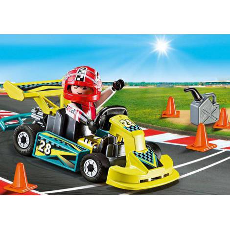 Playmobil - Set Portabil Masinuta de Curse - imagine 4