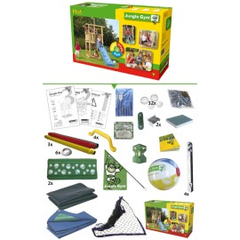 Complex de joacă Hut JungleGym, tobogan 2.4m - imagine 4