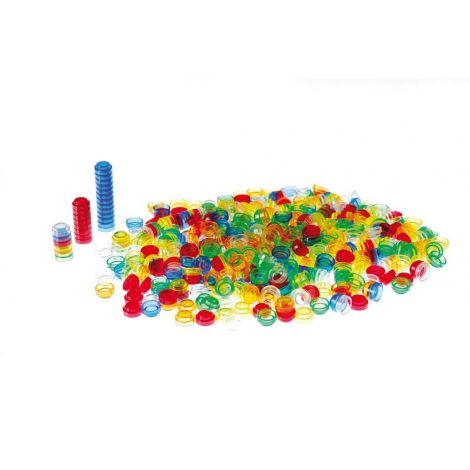 Set 500 Jetoane Translucide Tickit - Invatare Prin Joc - imagine 4