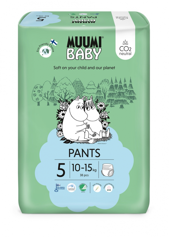 Scutece Muumi Baby Eco, 38 Buc | Piele Sensibilă - imagine 2