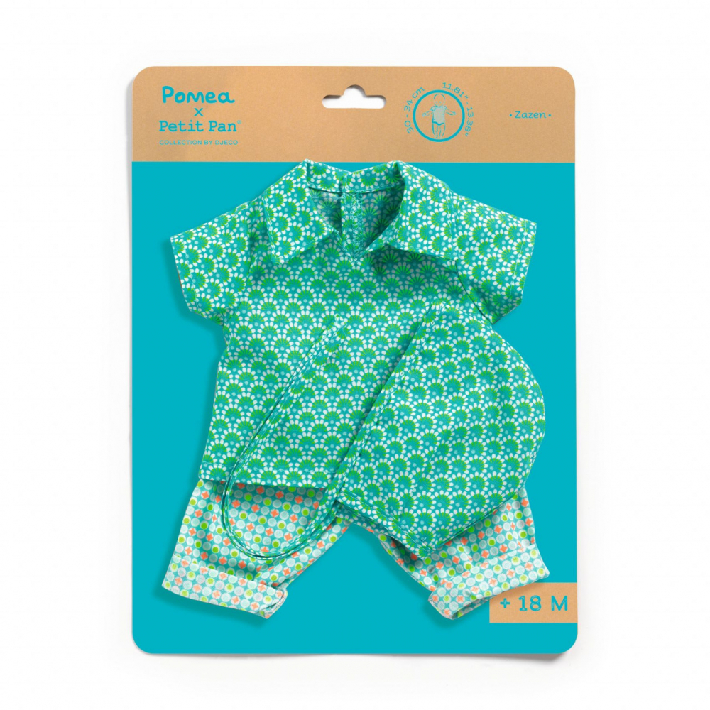 Set 3 piese Djeco Zazen Petit Pan, papusi