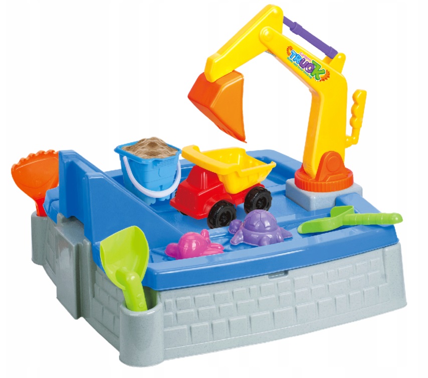 Matadi Sandbox 2in1 Excavator & Camion Jucărie Exterior - imagine 5