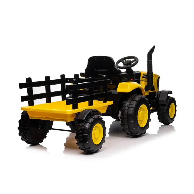 Tractor Nichiduta Track Yellow 12V Kids - imagine 2