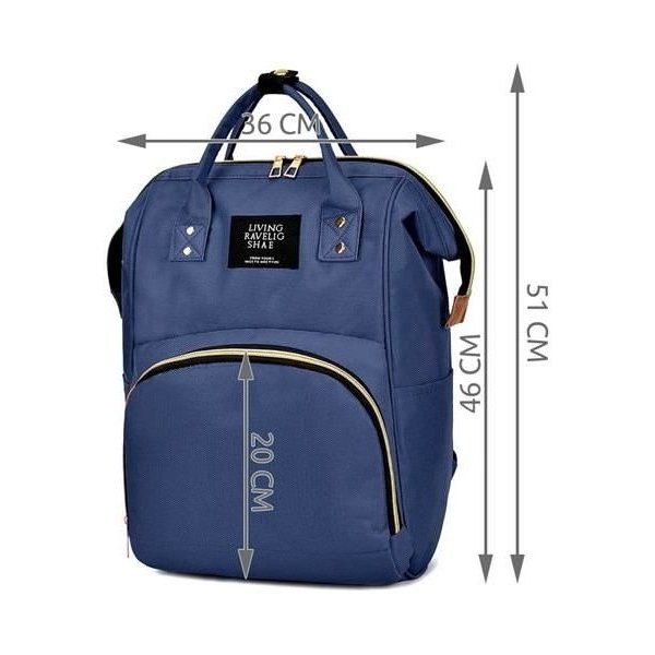 Geantă Rucsac Mamici Iso Trade Navy, Spațioasă - imagine 3