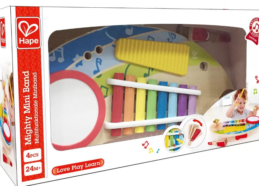 Hape Jucărie Muzicală Mini Band – Dezvoltare Auditivă