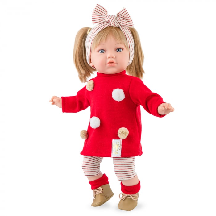 Păpușă Marina & Pau Alina Bella 45 cm Roșu-Alb