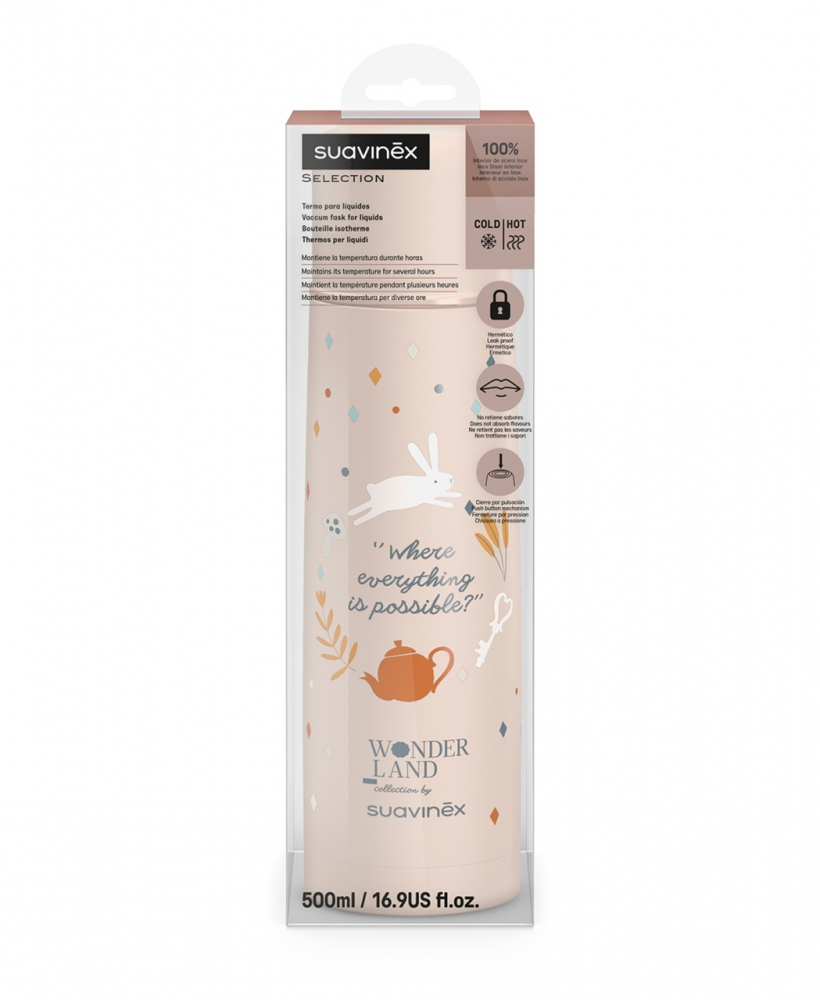 Termos Suavinex Wonder 500ml Roz, Păstrează Căldura