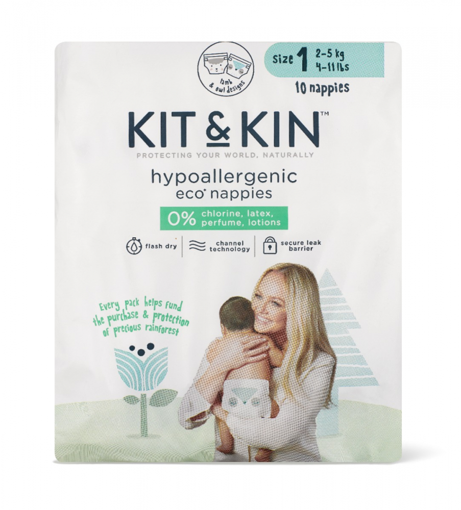 Scutece Eco KitKin Hipoalergenice 1 (2-5kg)