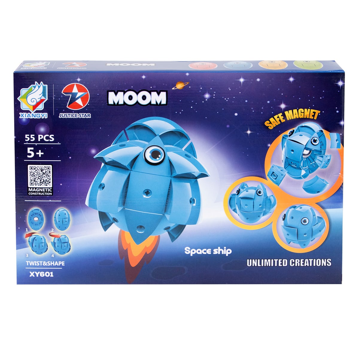 Smile Games Nava Spatiala Magnetica 55 Piese