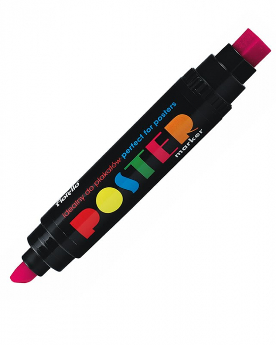 Marker Permanent Fiorello 2 Capete 10/17mm Roz