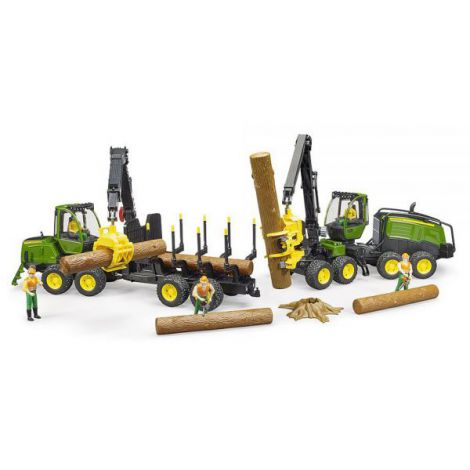 Bruder Tractor Forestier John Deere 1270G - imagine 8