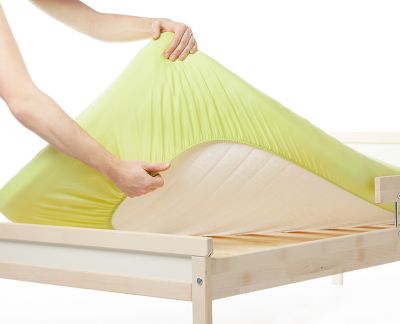 Cearceaf bumbac Nichiduta elastic 120x60