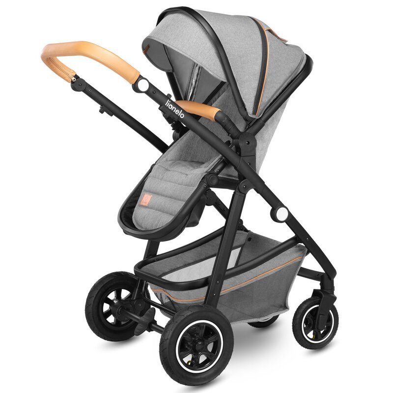 Carucior Lionelo Amber 2 in 1 Aluminiu Gri - imagine 2