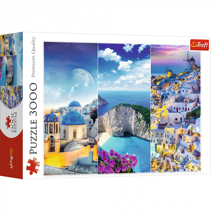 Puzzle Trefl 3000 Vacanța în Grecia - Relaxare și Distracție