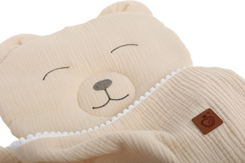 Set Muselină Babymam Teddybear | Paturică și Pernă