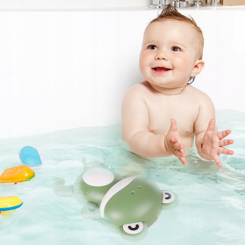 Broasca Malplay pentru Baie - Jucarie Verde - imagine 10